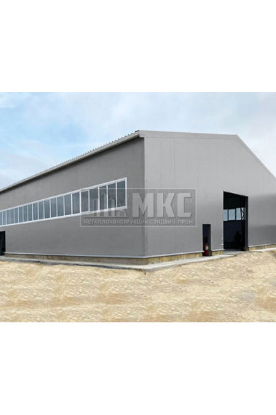 Угловые сэндвич-панели горизонтальные из пенополистирола, ширина 1200 мм, толщина 20 мм, RAL7004