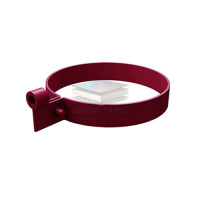 Хомут трубы ПВХ бордо RAL 3005